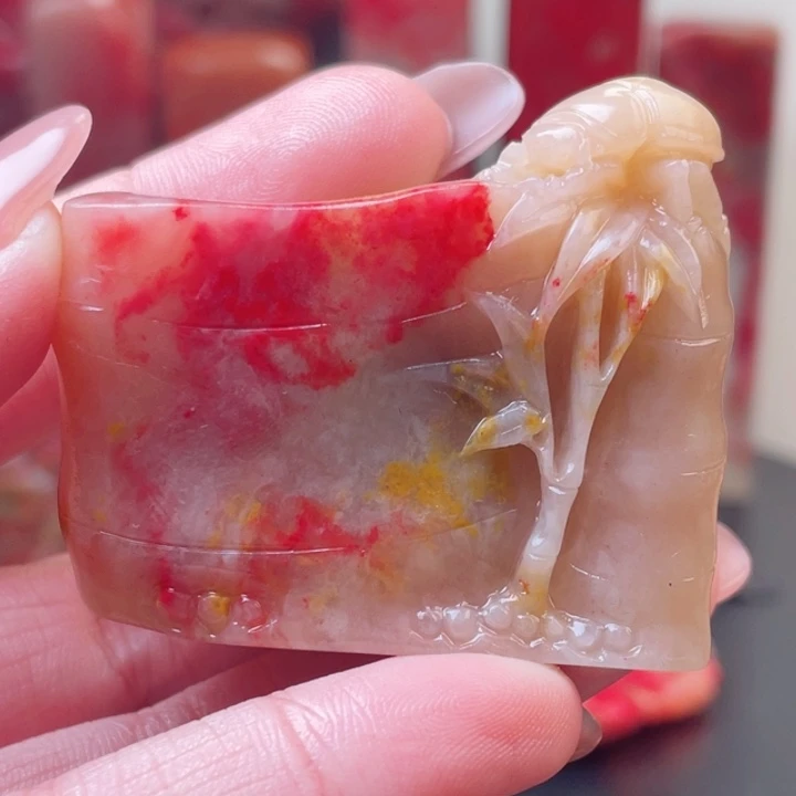 巴林鸡血石白玉地