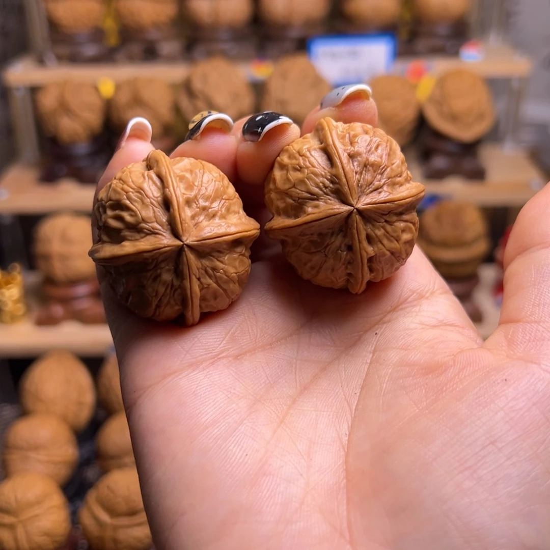 桃核把件福瓜四棱H49、37……