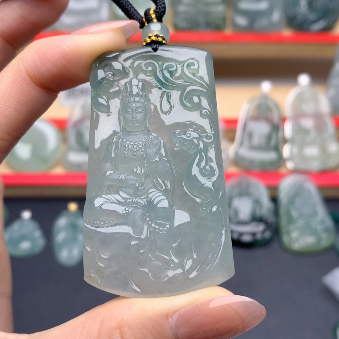 凡***人翡翠未镶嵌颈饰观音