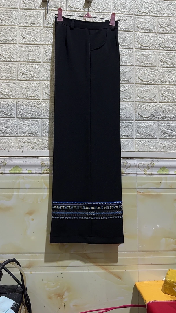 少数民族超大直筒西装面料