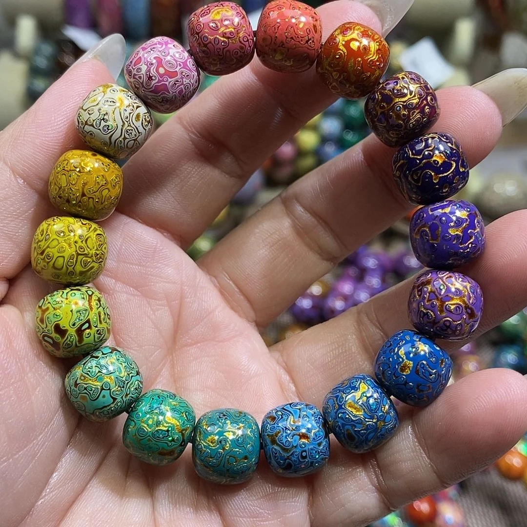 漆宸阁大漆珠1.0*1.1多宝