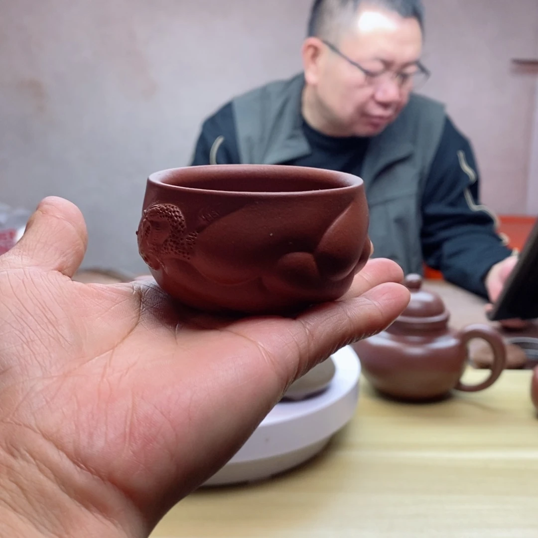 【闪购商品】茶杯紫砂似**年主人杯容量120