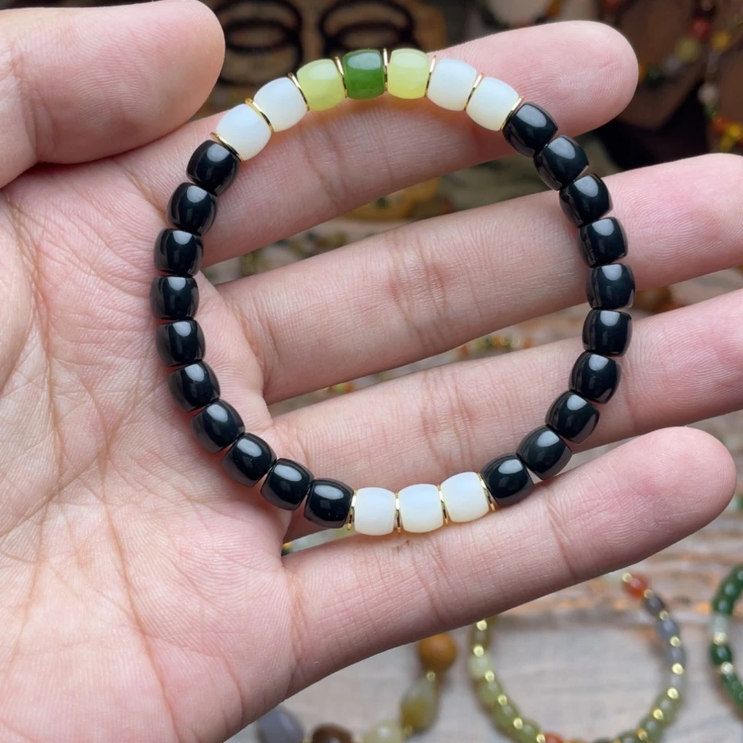 和田玉未镶嵌手链