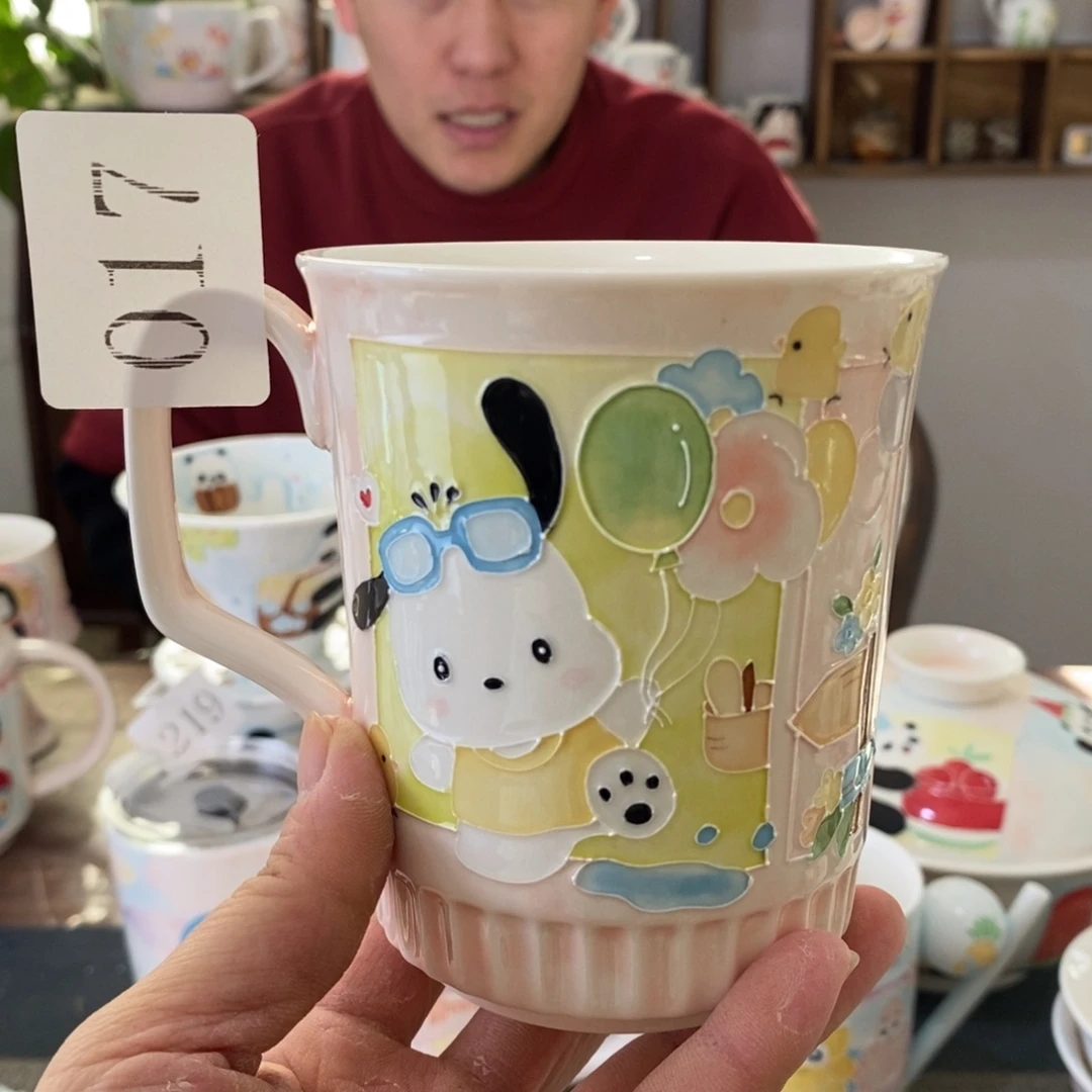 瓷片景德镇釉下彩手绘