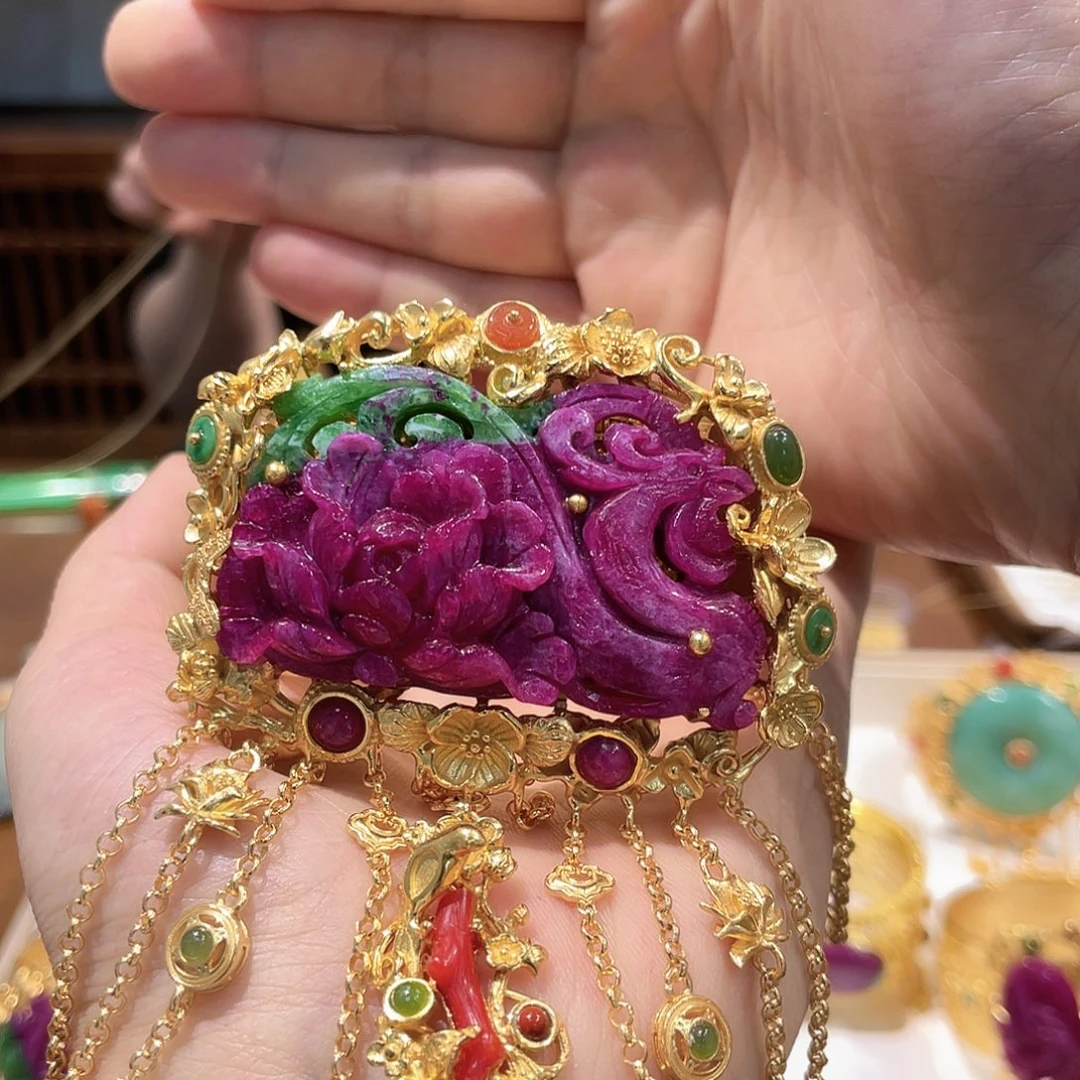 锦纶非金属手镯红宝