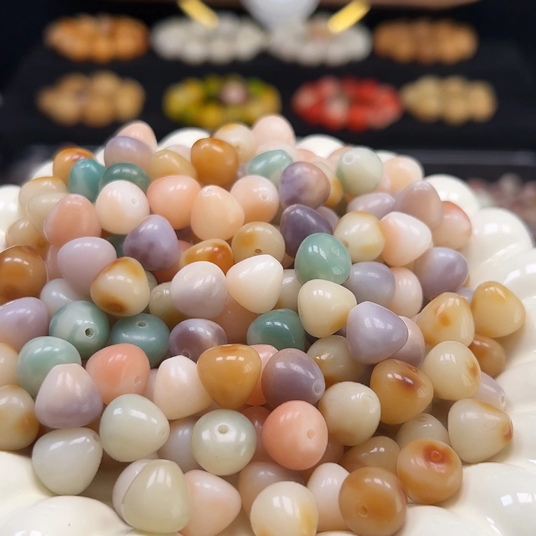 手串菩提根/象牙果卡12非料花皮水滴108颗