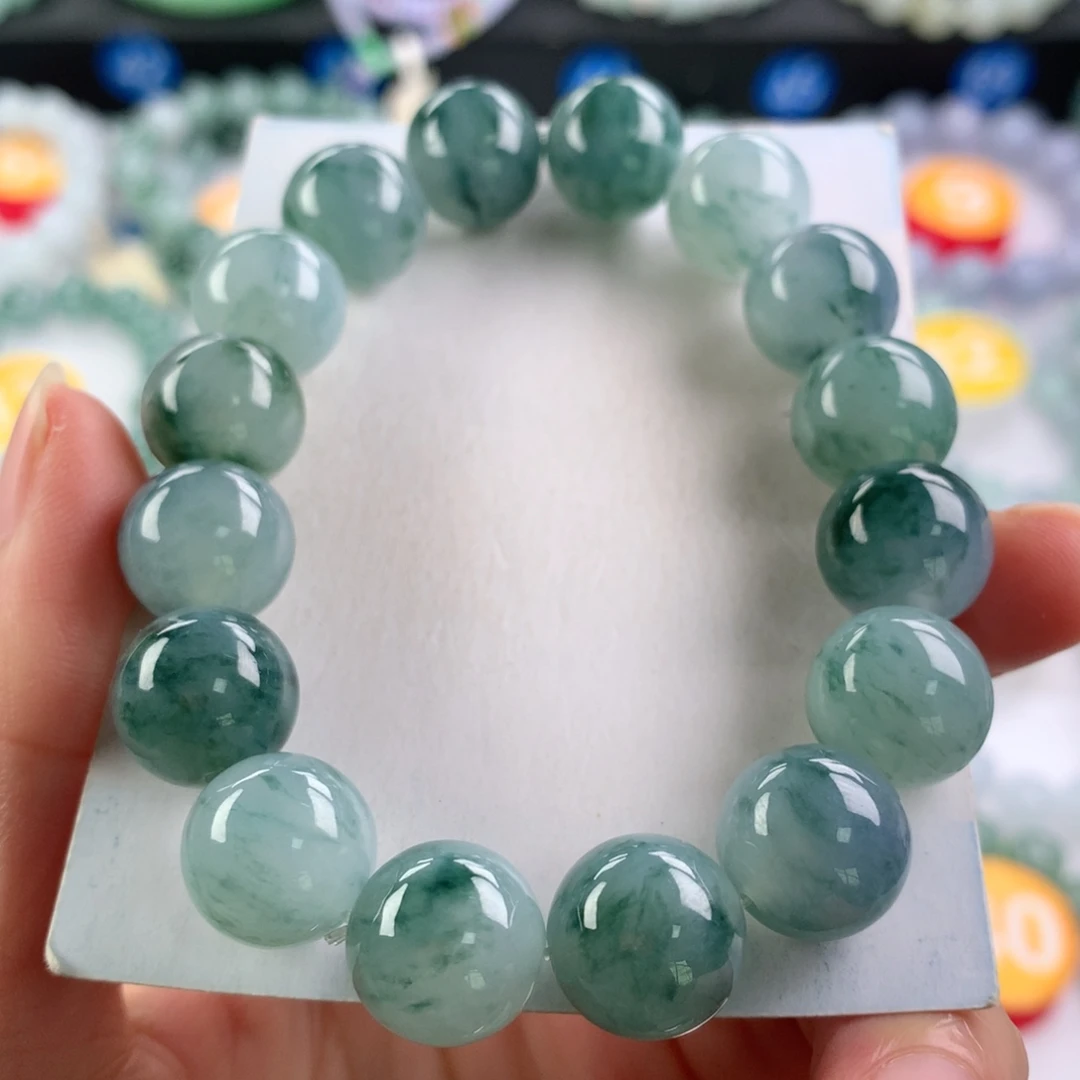 翡翠未镶嵌手链卡12.8