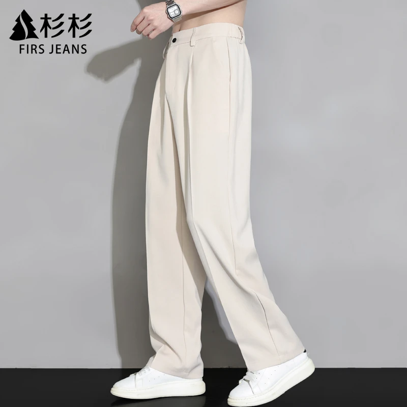 FIRS JEANS杉杉冰丝速干休闲裤男款爆款夏季百搭西裤男士宽松裤子