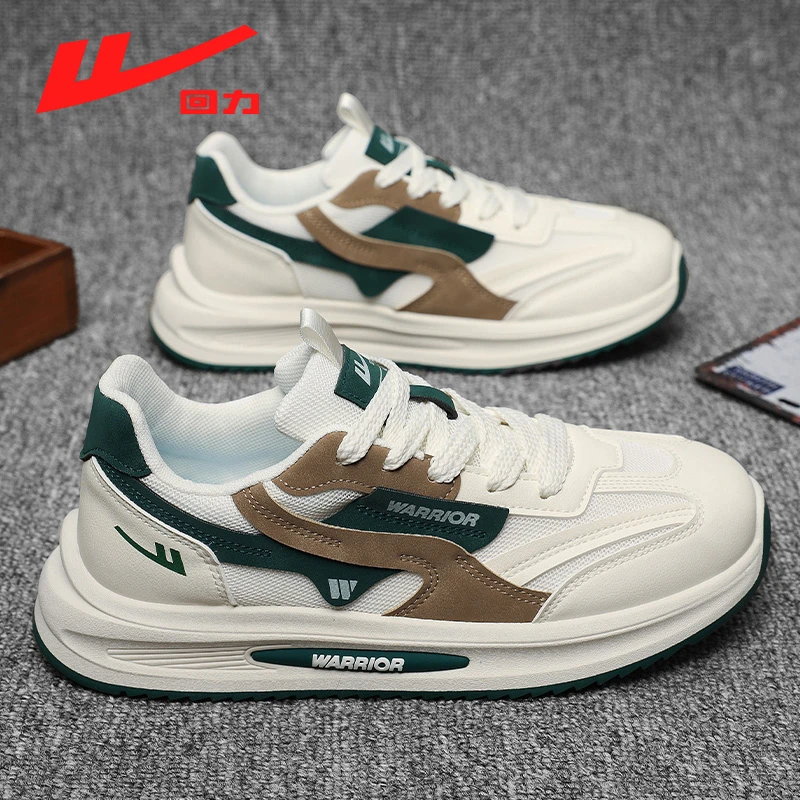 Warrior/回力回力男鞋2025新款透气板鞋男款厚底运动休闲鞋潮鞋