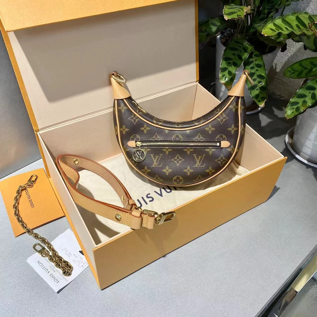 95新 LouisVuitton/路易威登 LV  经典老花豌豆包 手提单肩包-2