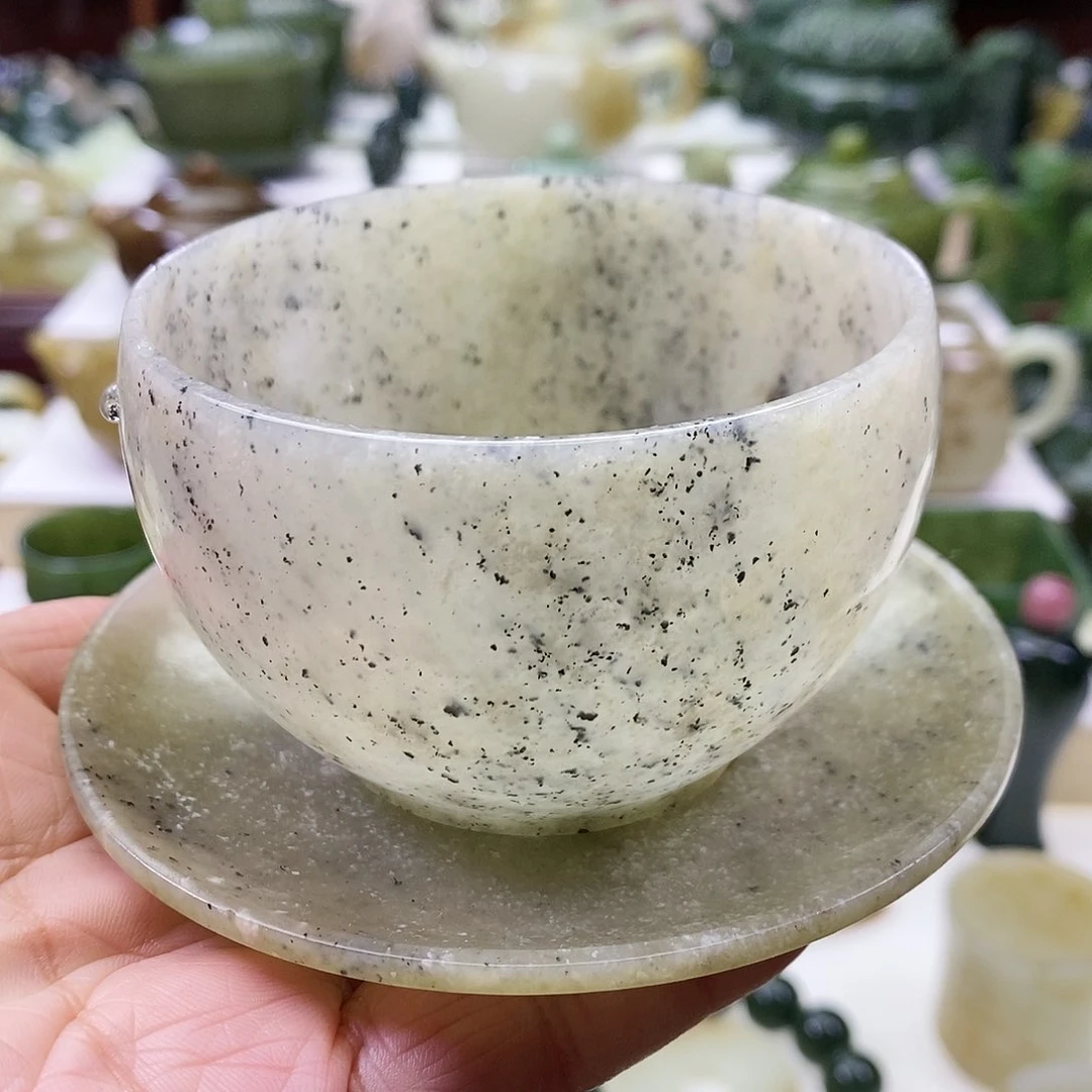 和田玉茶杯未镶嵌160ml