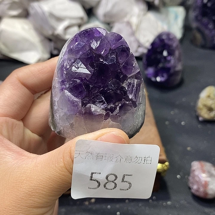 紫晶珠宝半成品未镶嵌