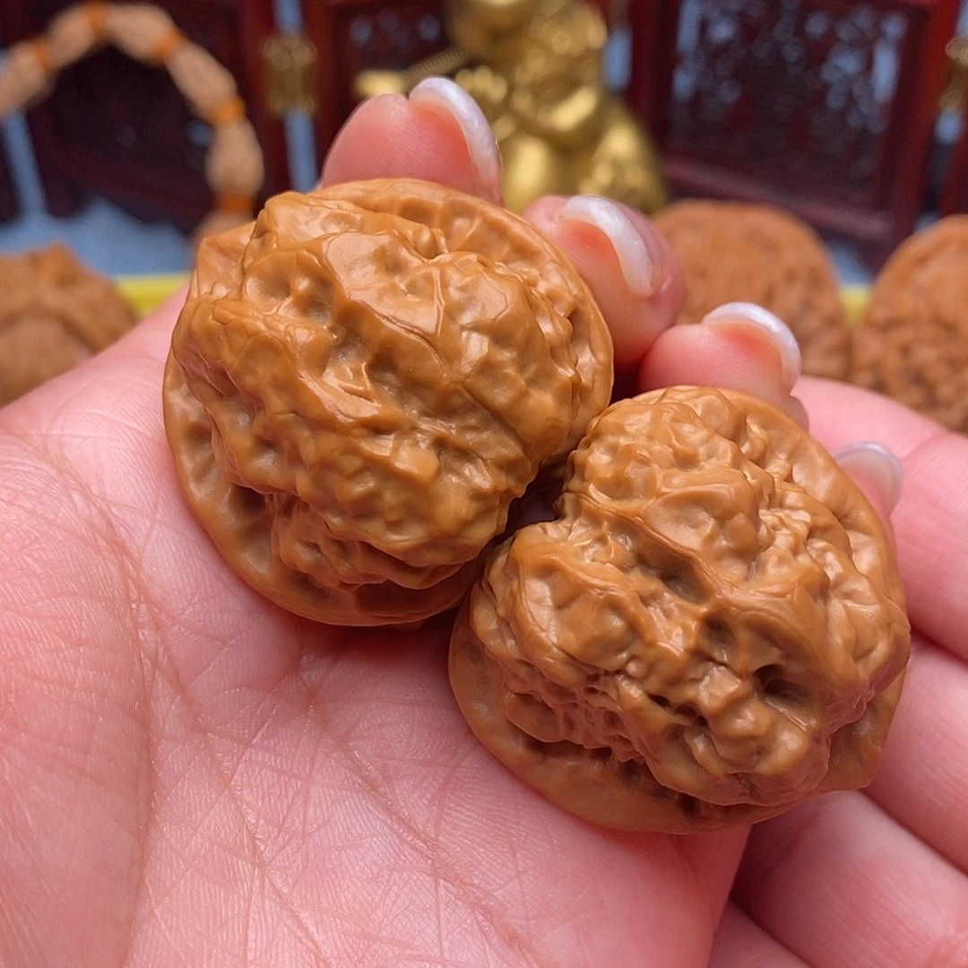 把件文玩核桃毕业三角蛙36.8全品