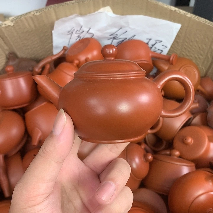 茶壶紫砂原矿朱泥茶壶茶具家用120