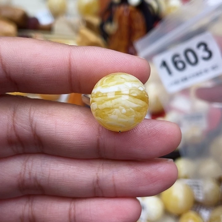 蜜蜡未镶嵌珠宝奇石沙眼17.5虎皮