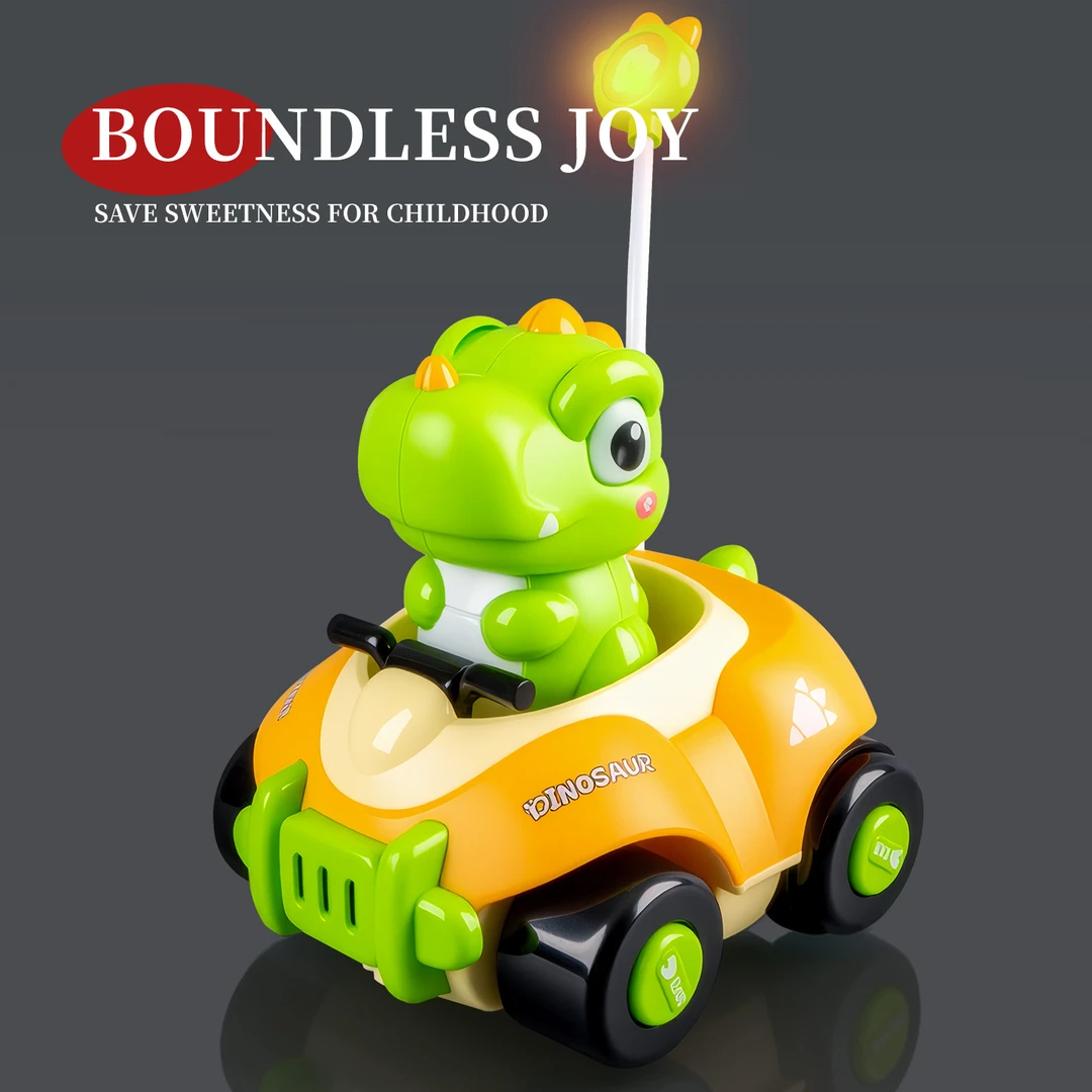 恐龙桌面迷你宝宝玩具遥控车男孩双人对战宝宝生日礼物3-6岁女8