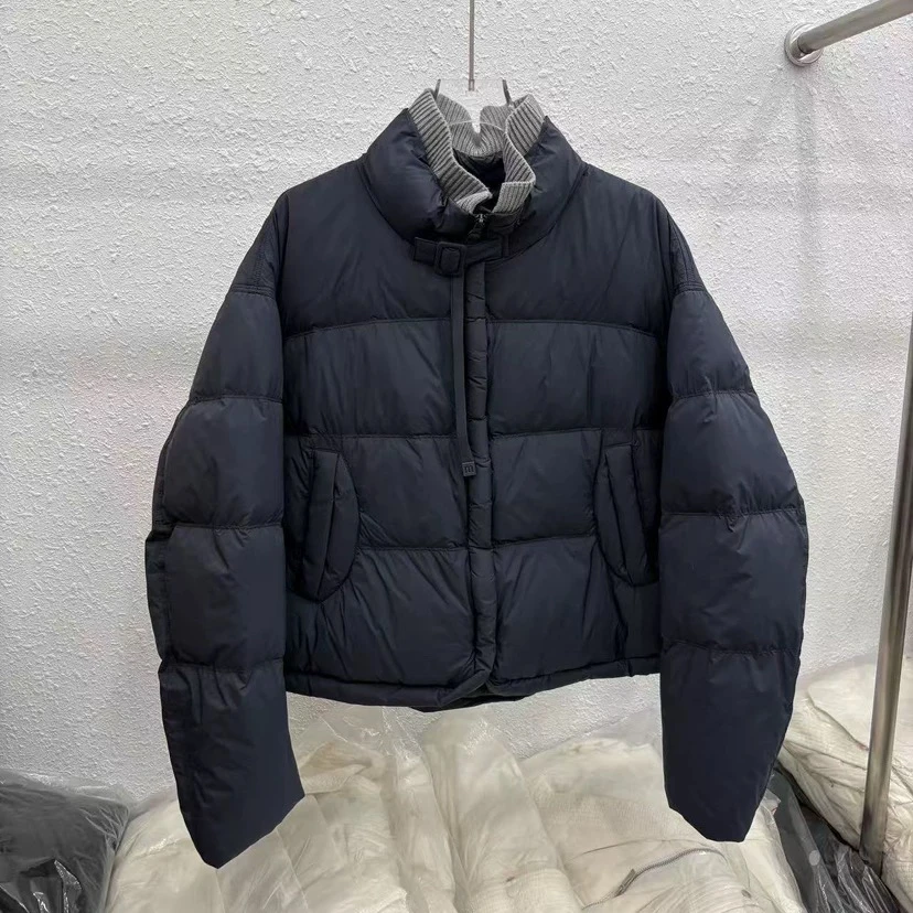 冬季新款短款立领百搭女士白鸭绒羽绒服外套