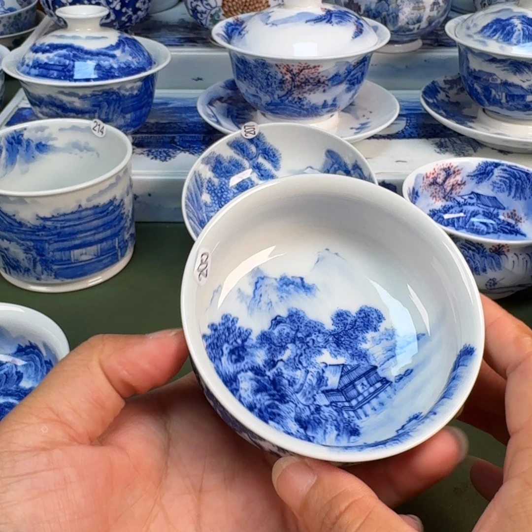 景德镇纯手绘茶具圆圆205