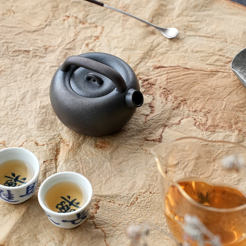 树屿集丨《汤婆子》小满窑柴烧  140CC 可爱 创意 精致 茶道 紫泥