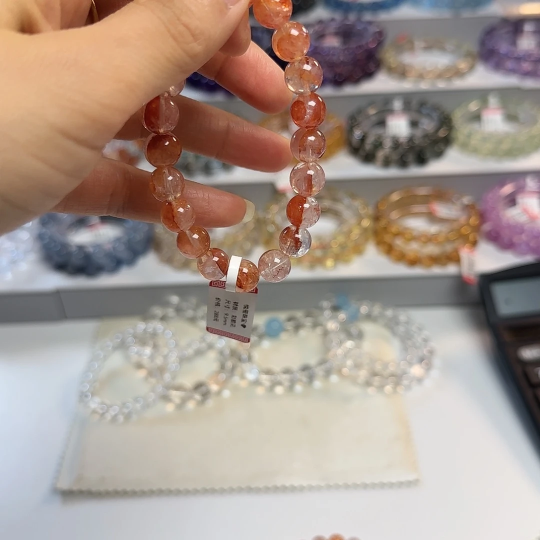 清***:未镶嵌手链水晶彩胶花9.5