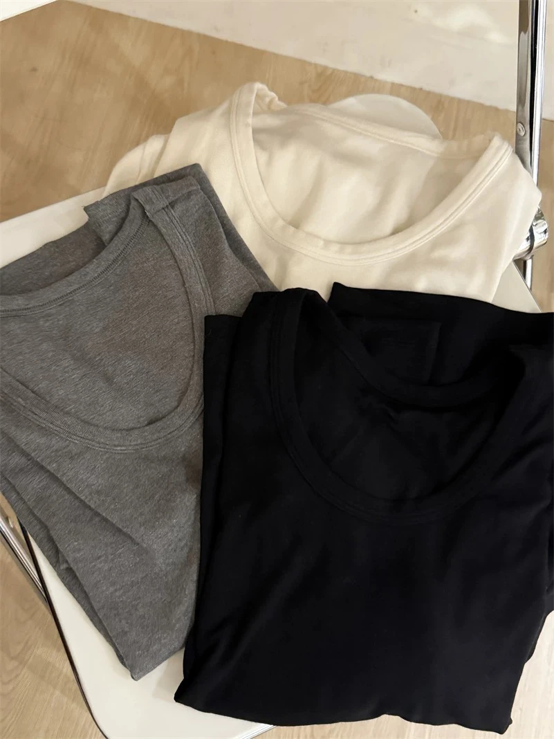 强推～软黄金亚麻舒适富婆短袖T