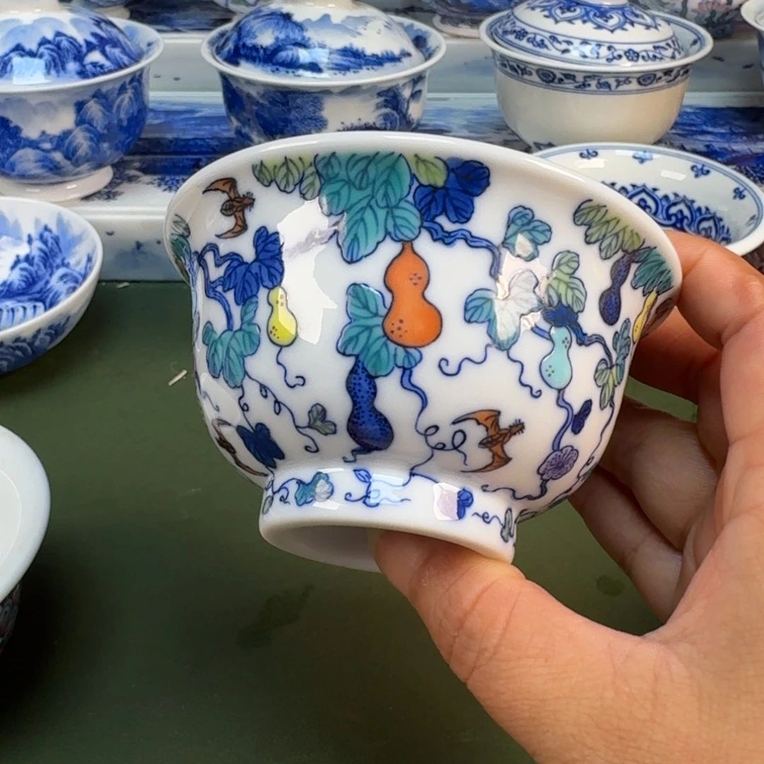 景德镇纯手绘茶具圆圆235