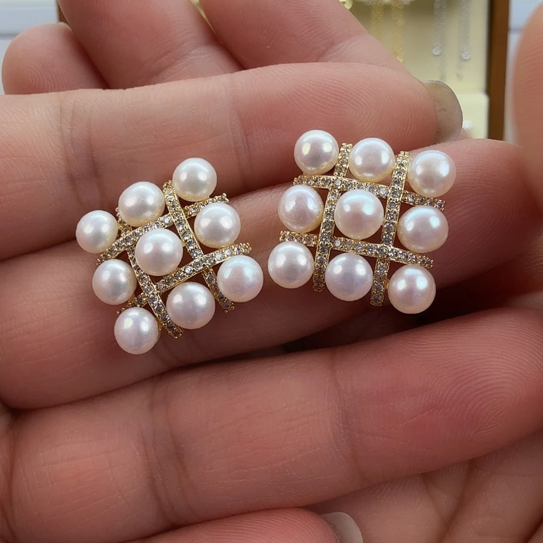 耳饰淡水珍珠未镶嵌