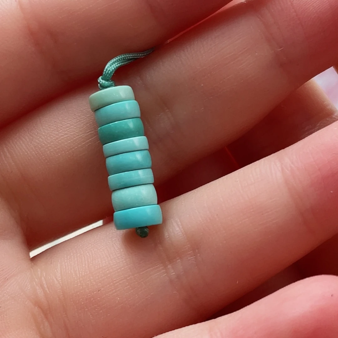 绿松石颈饰18K金镶嵌