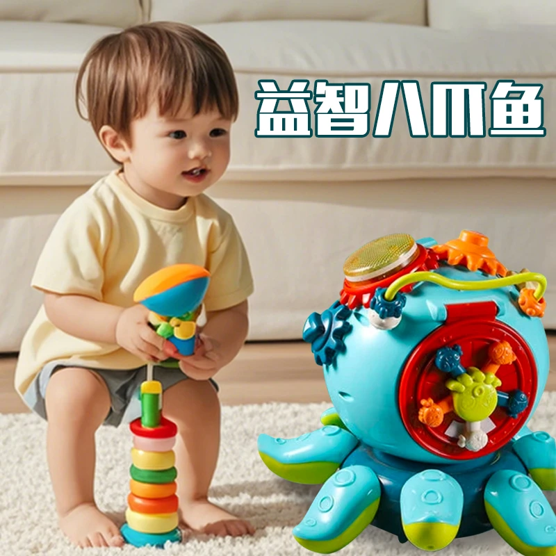 BBLE04 多功能电动八爪鱼玩具灯光音乐学爬章鱼