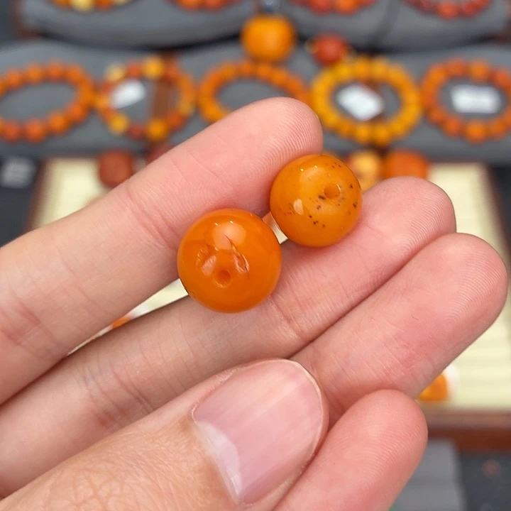 晓***实琥珀未镶嵌裸石定制