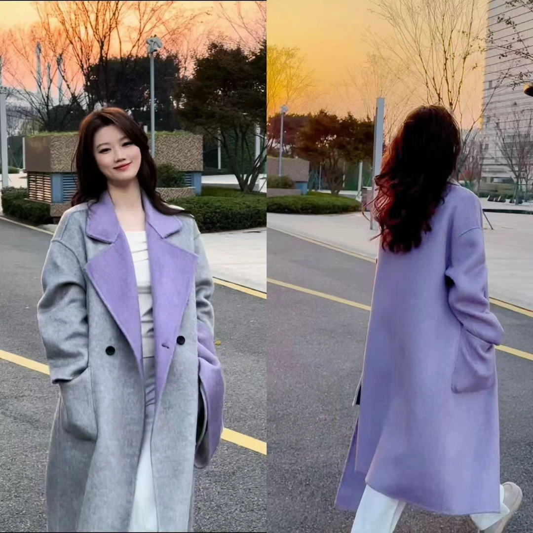 【Panduola804】2025新款桑蚕丝羊毛高级感经典大衣