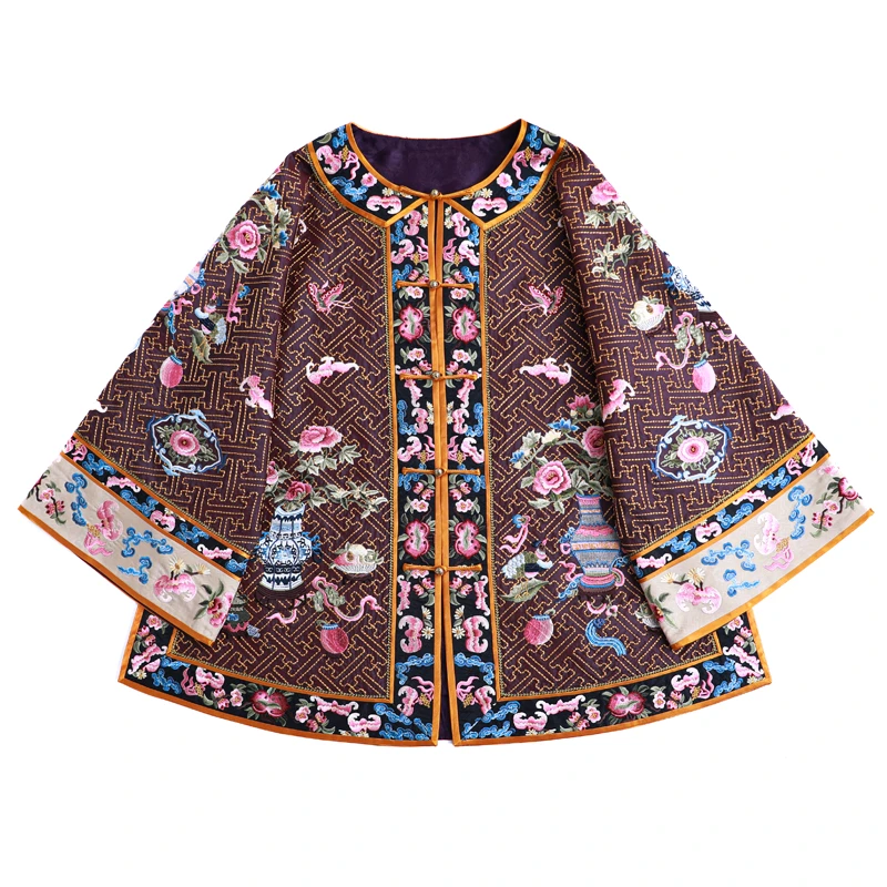 「万籽千红」乐锦坊复古国风手工原创设计百搭日常国潮女装汉服上衣