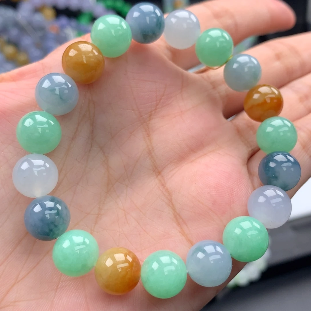 翡翠未镶嵌毛衣链