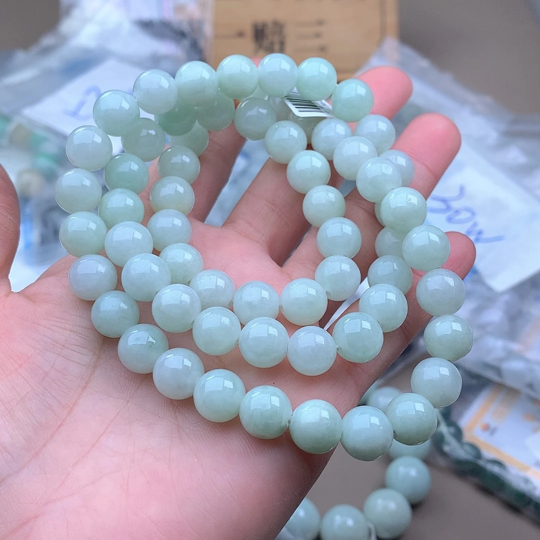 未镶嵌手串定制翡翠