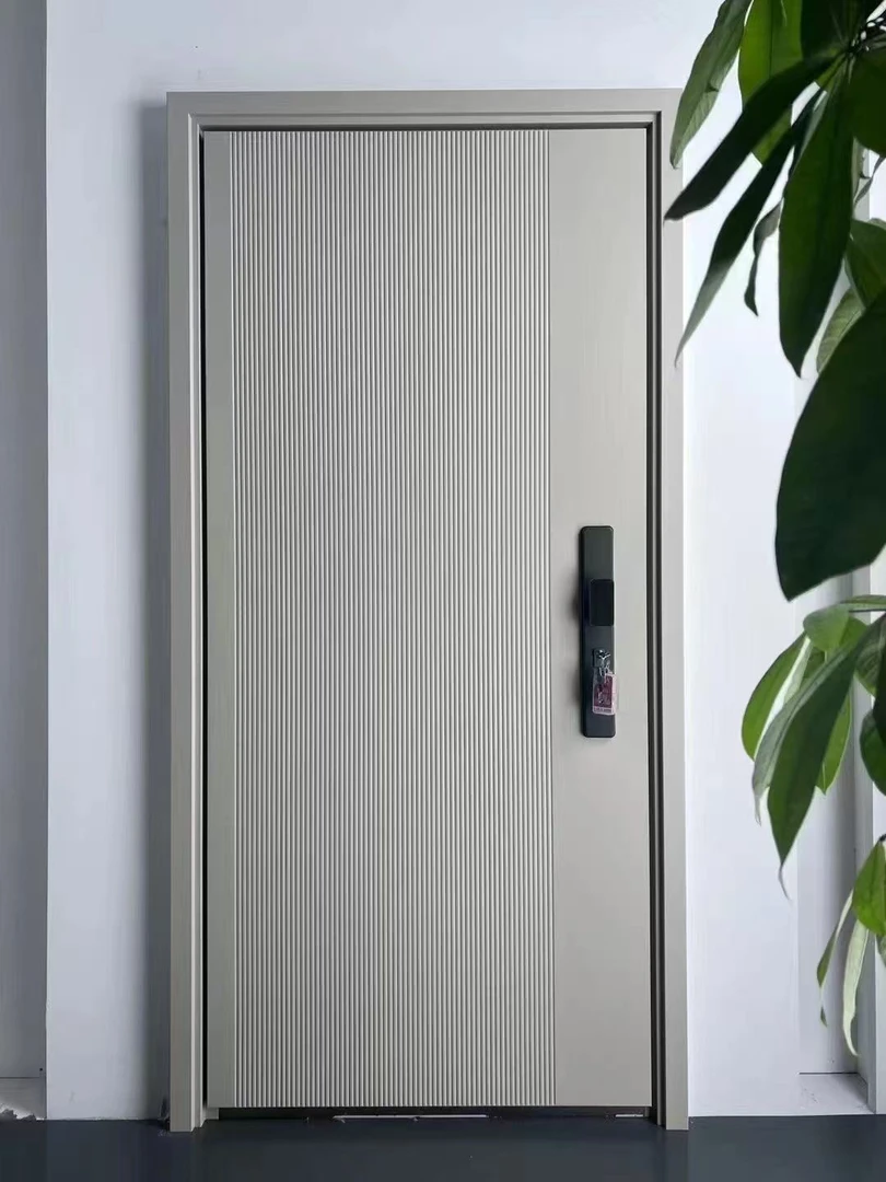 【天下】奶白色锌合金甲级防盗门