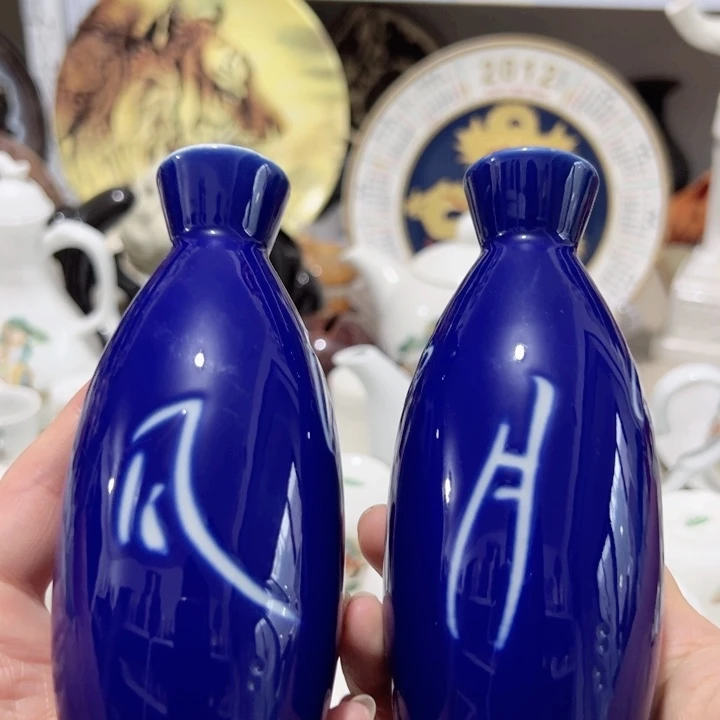 瓷片陶瓷制品温酒壶一对