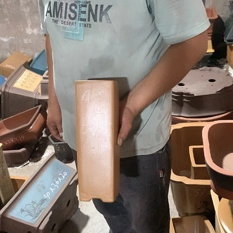 紫砂花盆手工艺品