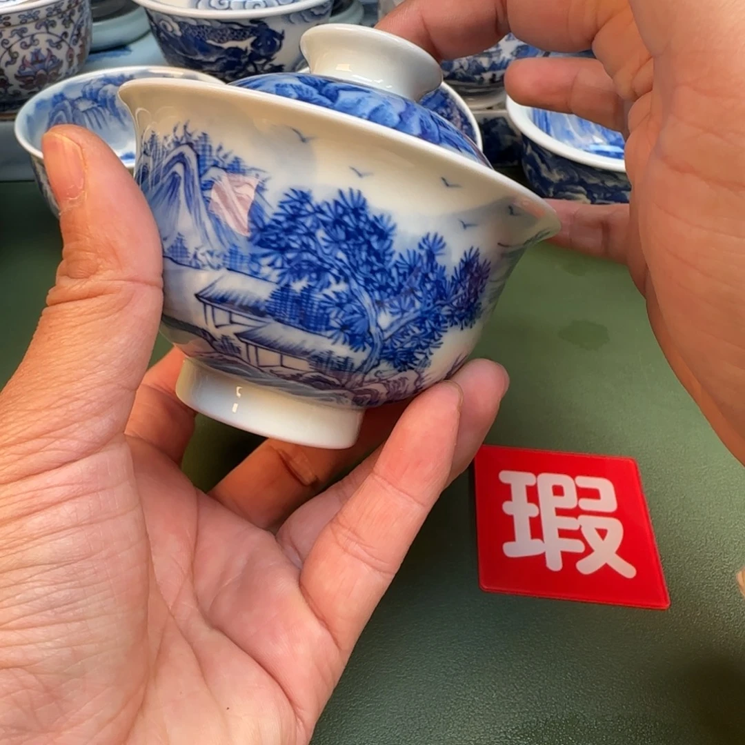 纯手工纯手绘茶具石头2