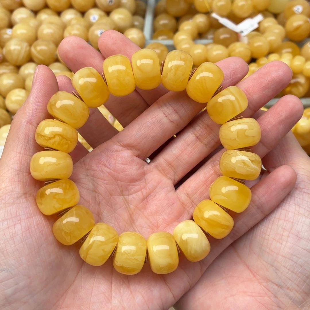 蜜蜡未镶嵌裸石17+蜜蜡手串