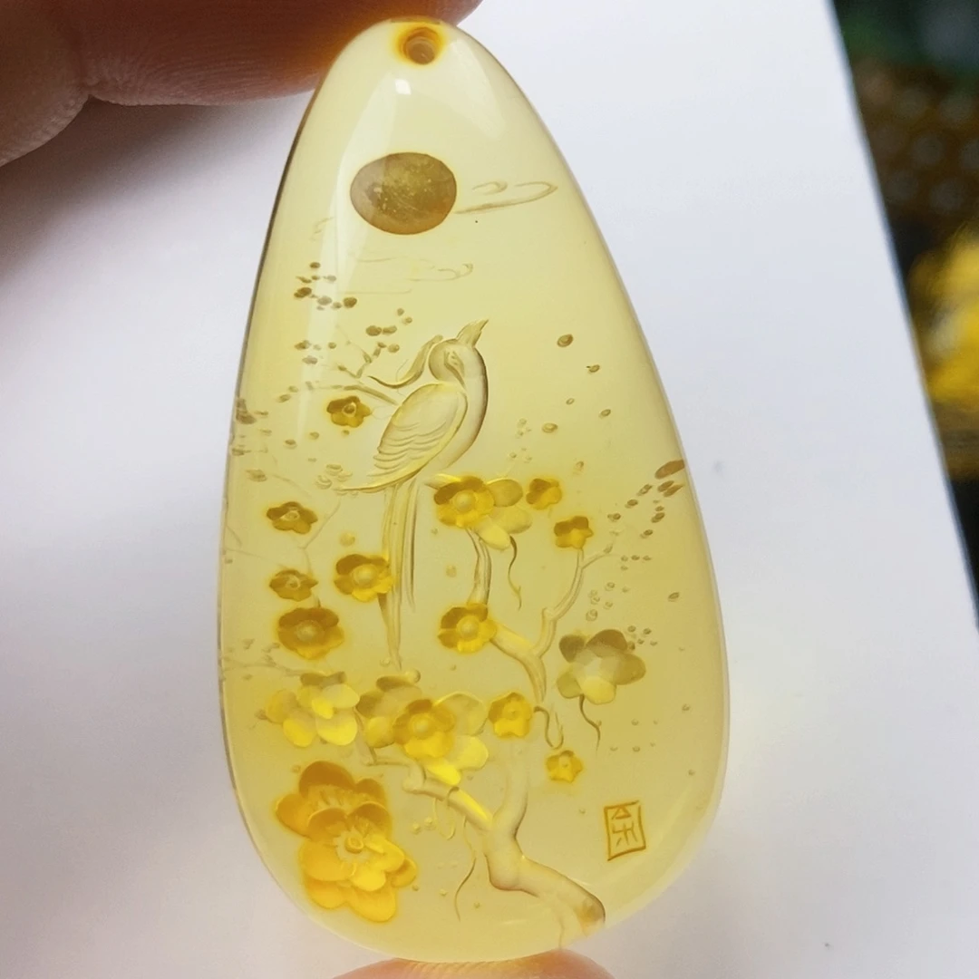 【闪购商品】金珀吊坠(不含链)未镶嵌