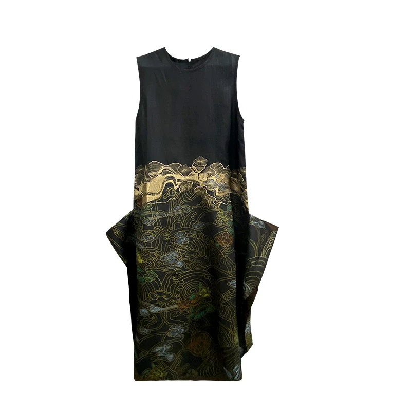 娑尔香云纱连衣裙SF2LB00158