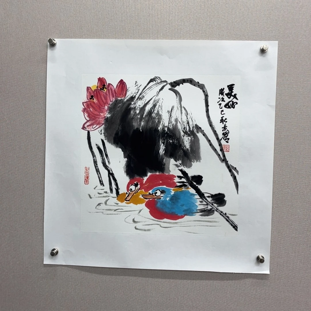 国画艺术家真人手绘