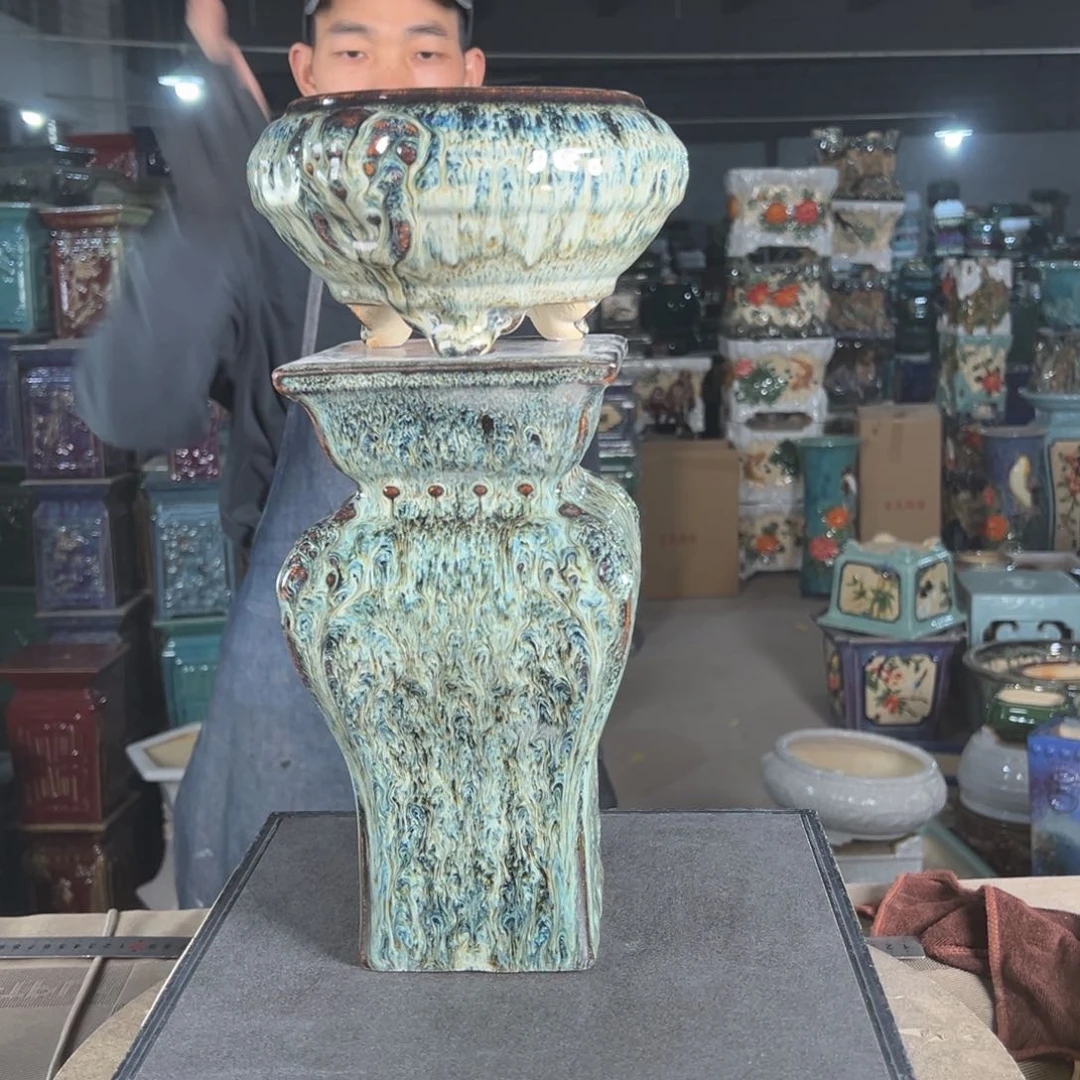 一风堂石湾花盆。微瑕