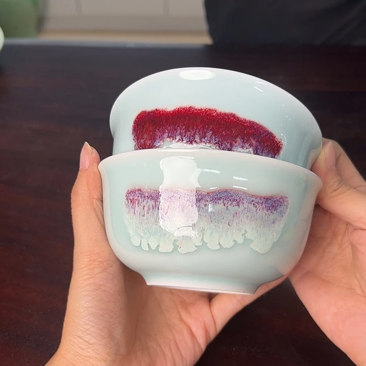 龙泉云间青瓷小米茶器