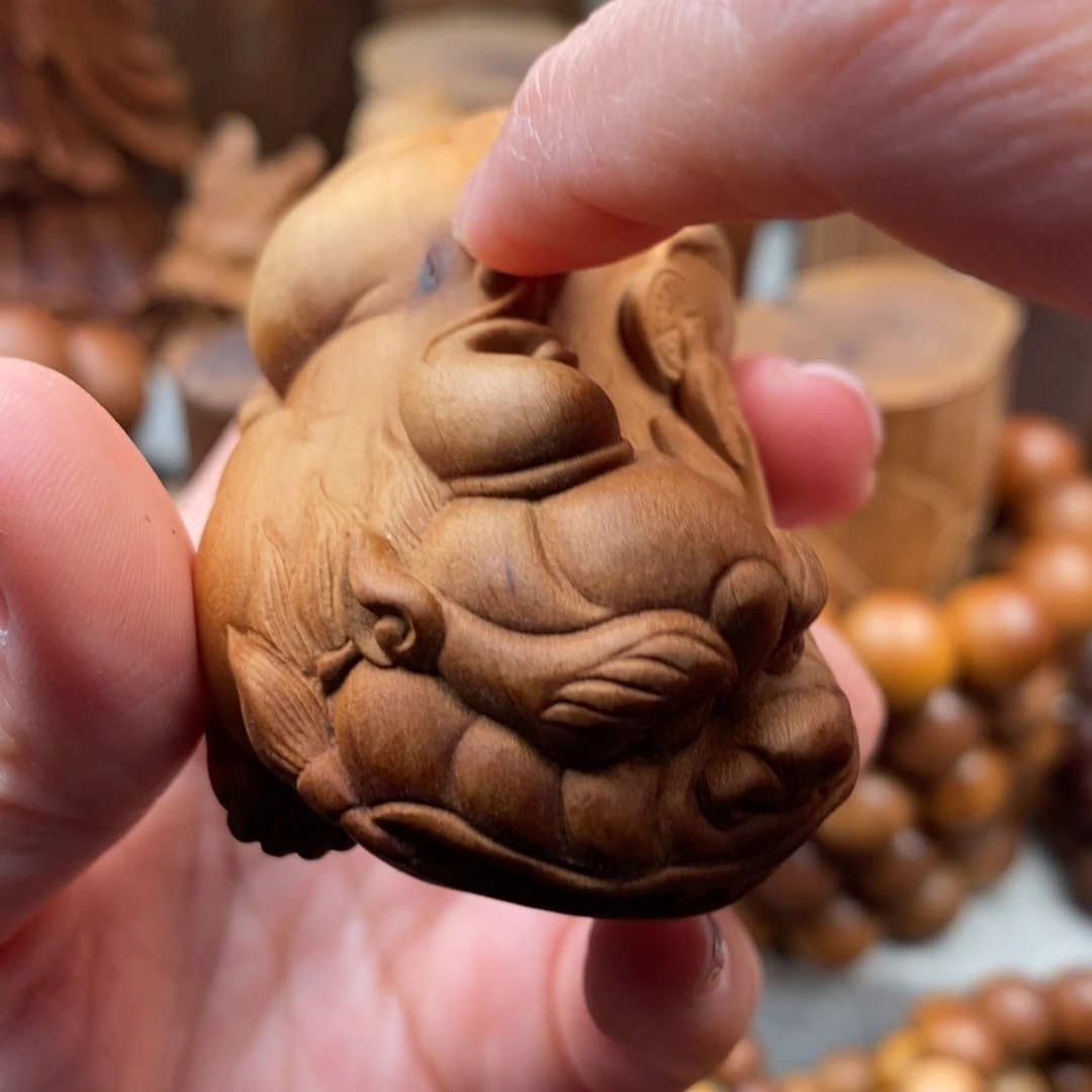 檀香木手串/手链黄*地老山檀香手把件奶香味