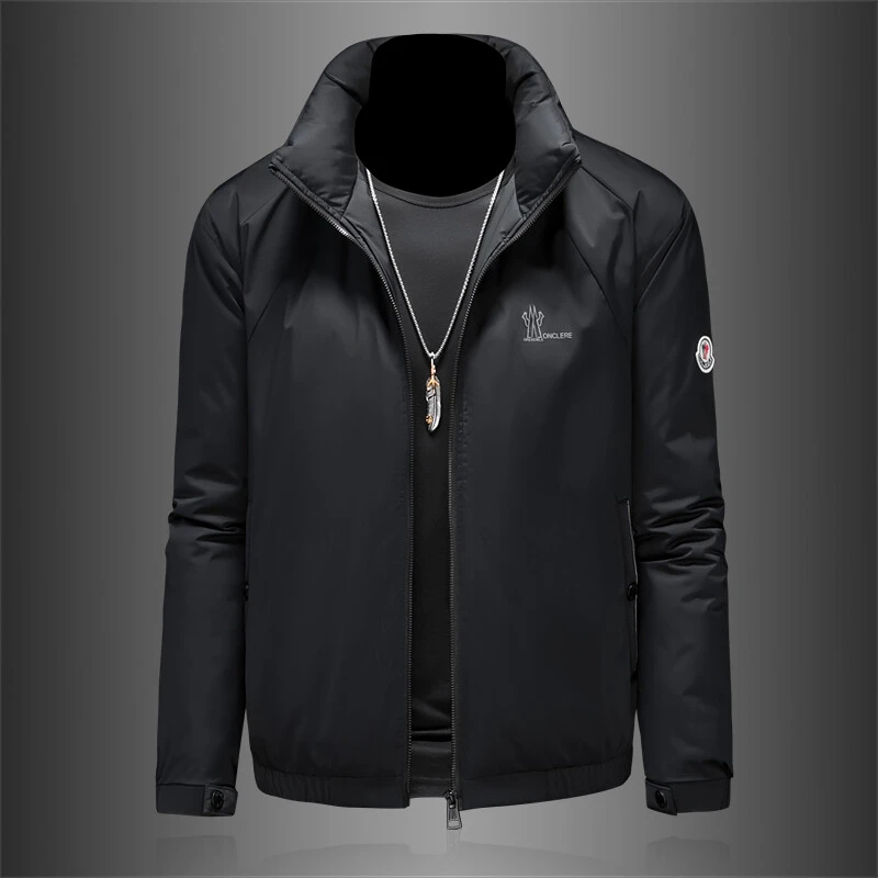 简纳曼克轻薄羽绒服男士2025冬季新款90白鸭绒加厚外套潮牌棉夹克