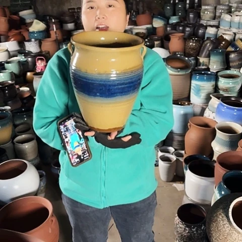 口20高27瑕疵一个盆子。