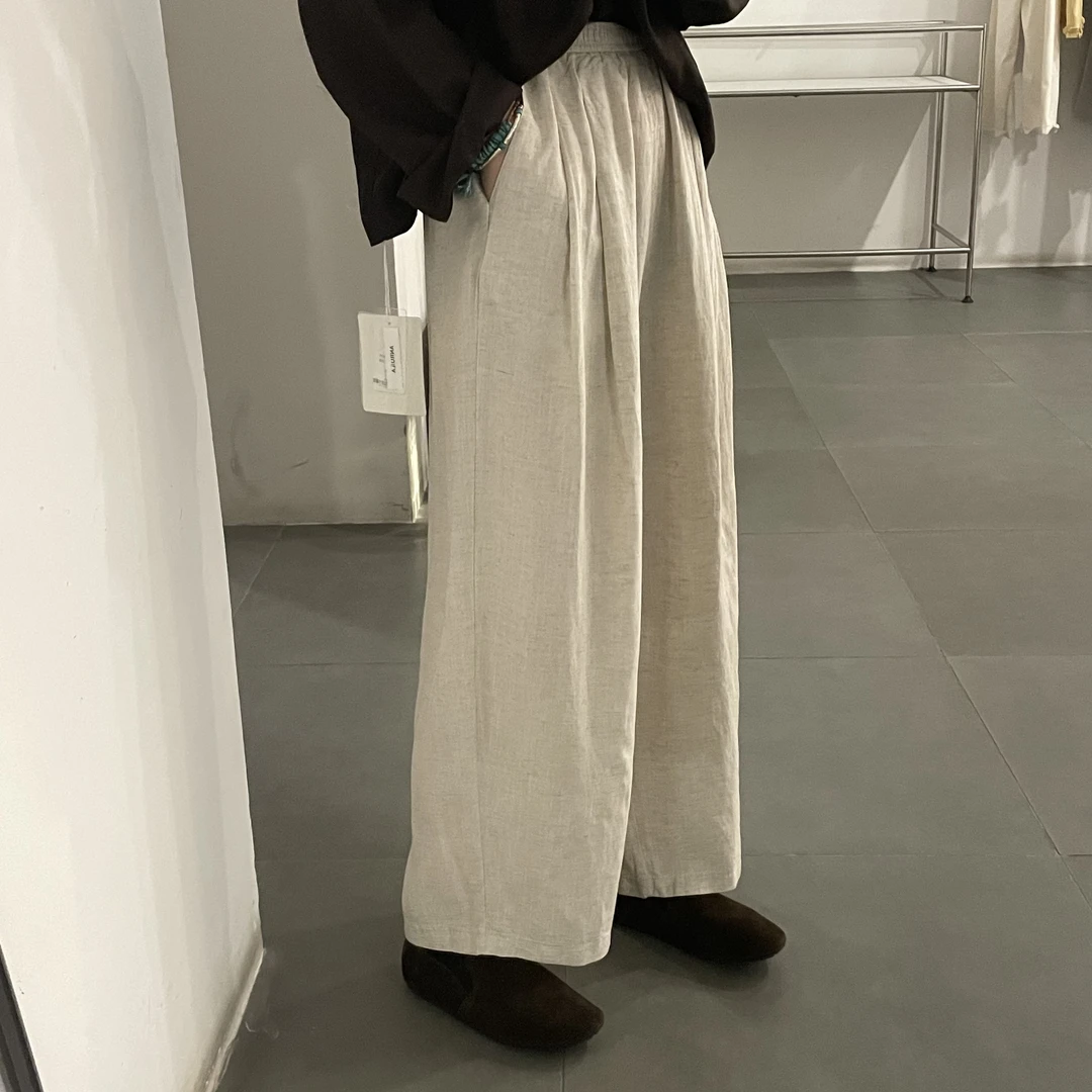 百搭显瘦九分气球麻裤