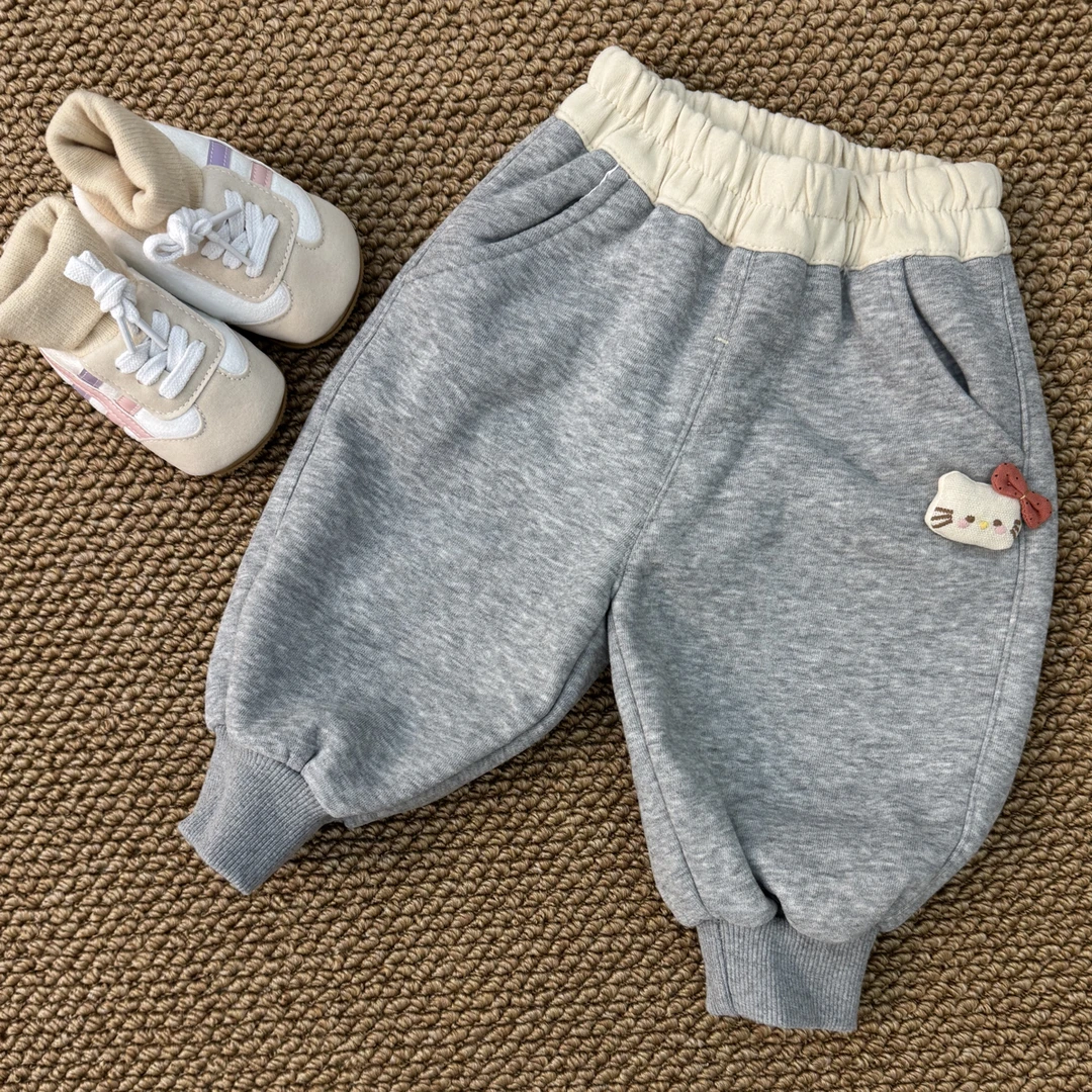 女宝灰色休闲运动卫裤