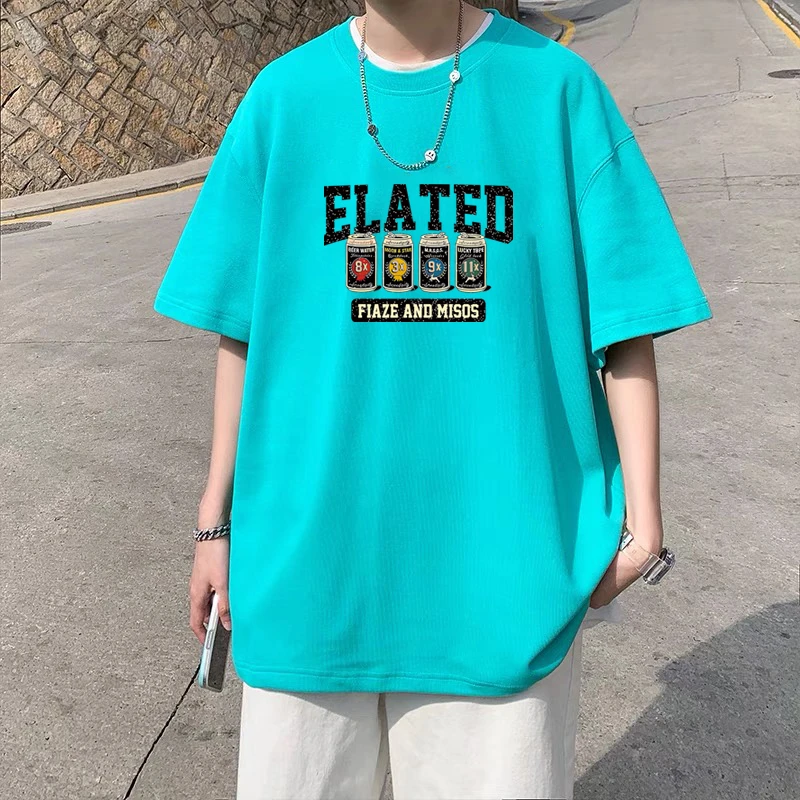 重磅纯棉100纯棉短袖男t恤宽松大码男女同款美式休闲情侣上衣服